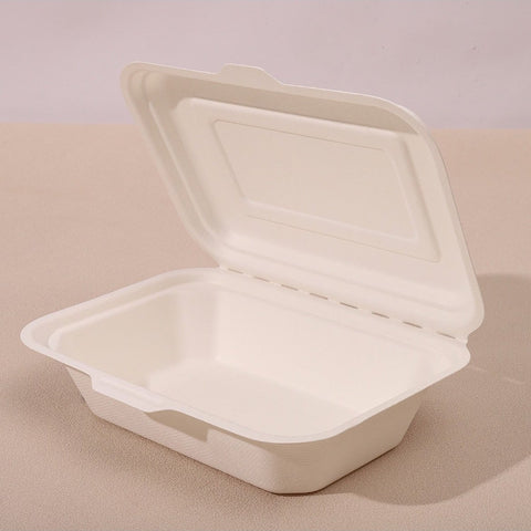 Compostable Bagasse Box (Burger/chips Box)